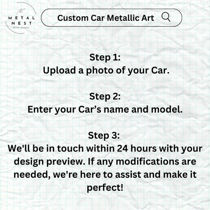 Custom Car Metal Wall Art