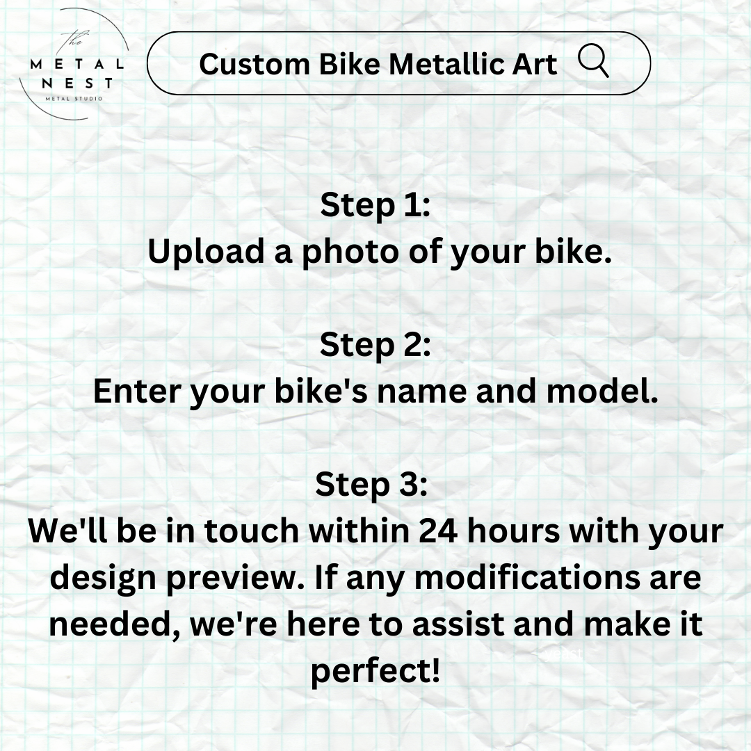 Custom Bike Metal Wall Art