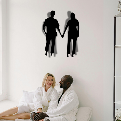 لوحة فنية معدنية محببة على الحائط