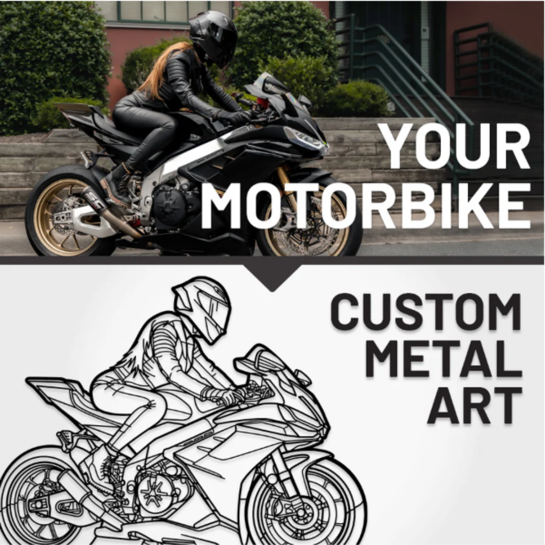 Custom Bike Metal Wall Art